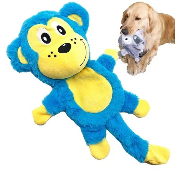 Blue and Yellow Plush Dog Toy - Picture 1 of 1